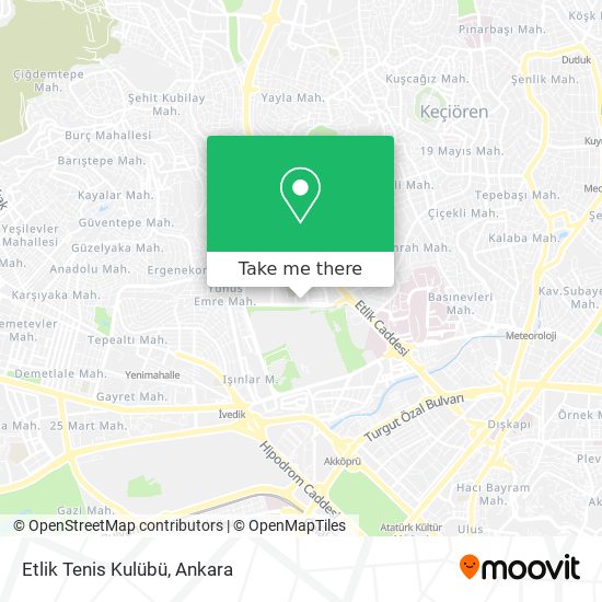 Etlik Tenis Kulübü map