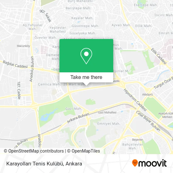 Karayolları Tenis Kulübü map