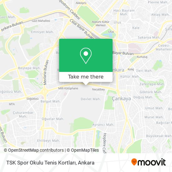 TSK Spor Okulu Tenis Kortları map