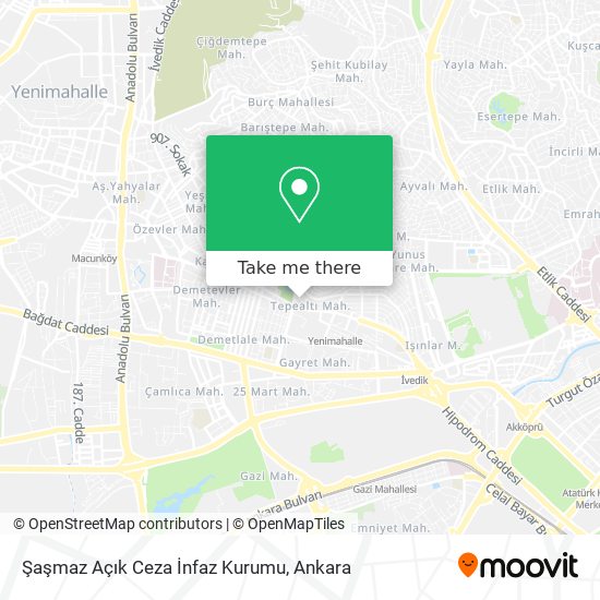 Şaşmaz Açık Ceza İnfaz Kurumu map