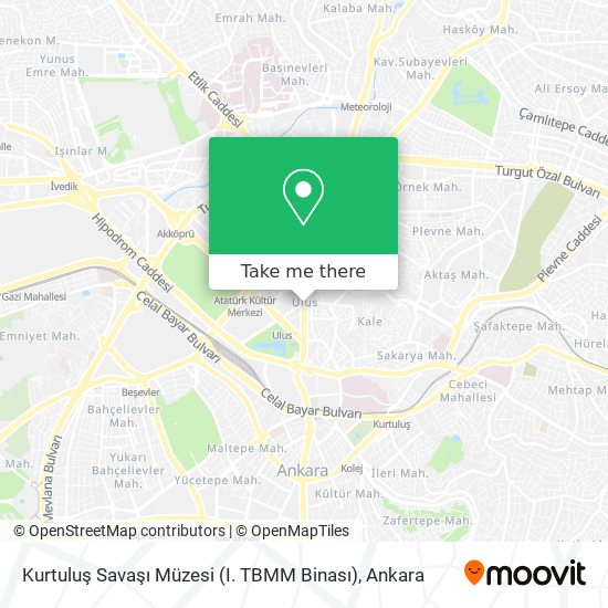 Kurtuluş Savaşı Müzesi (I. TBMM Binası) map