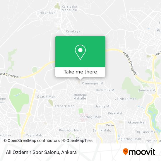 Ali Özdemir Spor Salonu map