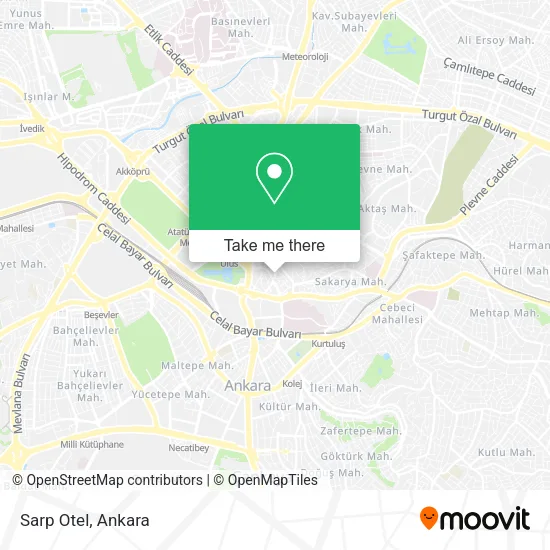 Sarp Otel map