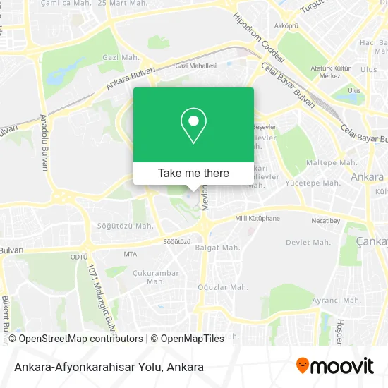 Ankara-Afyonkarahisar Yolu map