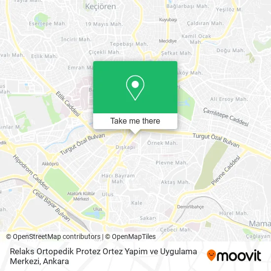 Relaks Ortopedik Protez Ortez Yapim ve Uygulama Merkezi map