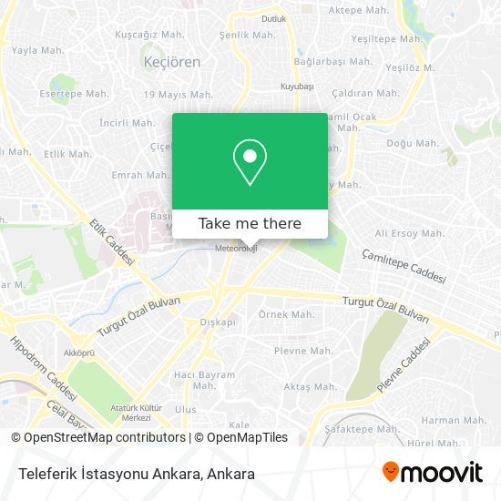 Teleferik İstasyonu Ankara map