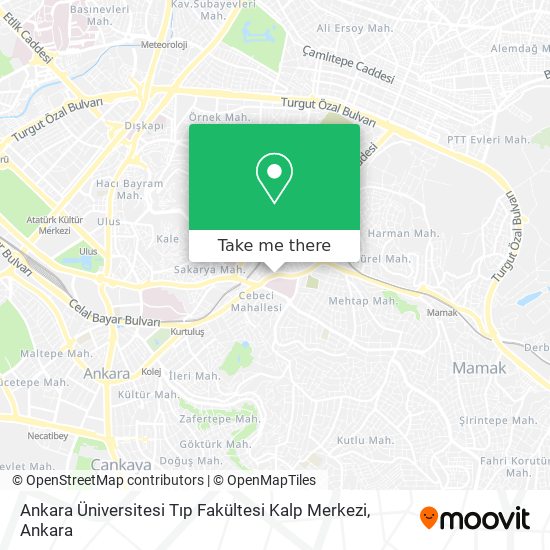 Ankara Üniversitesi Tıp Fakültesi Kalp Merkezi map