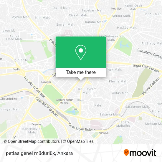petlas genel müdürlük map