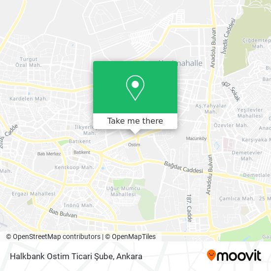 Halkbank Ostim Ticari Şube map