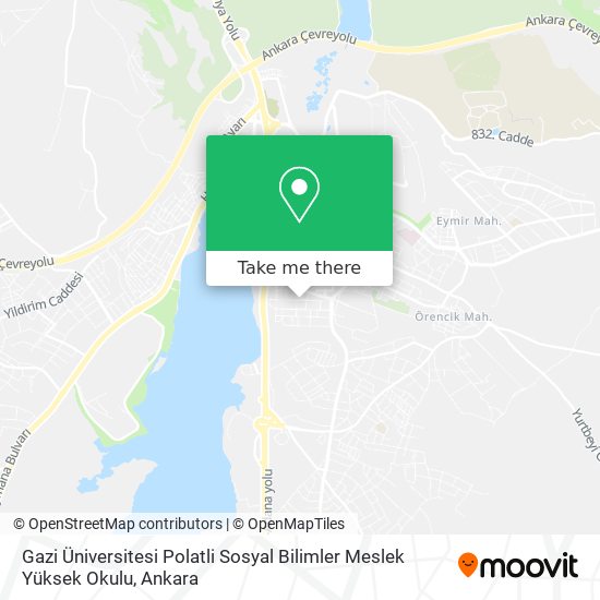 Gazi Üniversitesi Polatli Sosyal Bilimler Meslek Yüksek Okulu map
