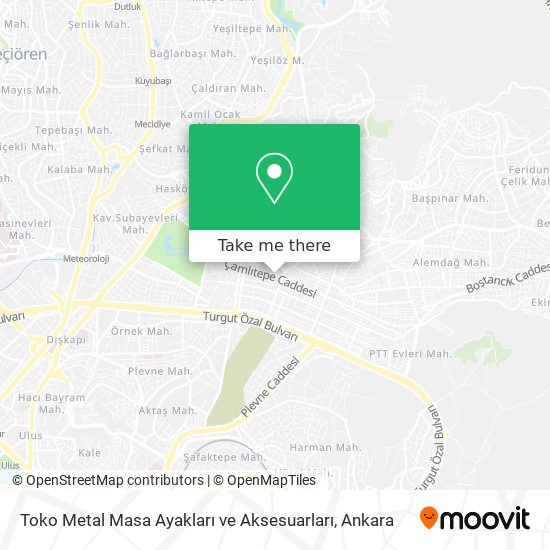 Toko Metal Masa Ayakları ve Aksesuarları map