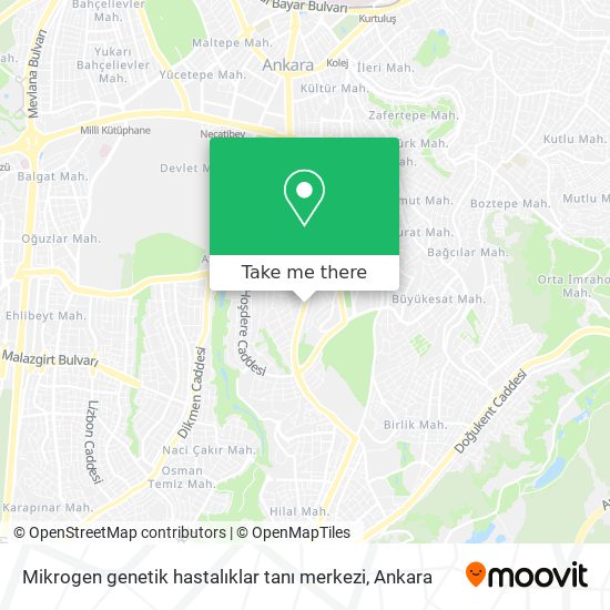 Mikrogen genetik hastalıklar tanı merkezi map