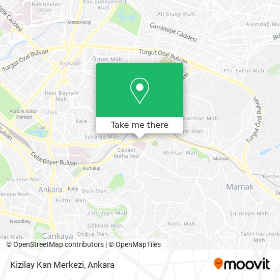 Kizilay Kan Merkezi map