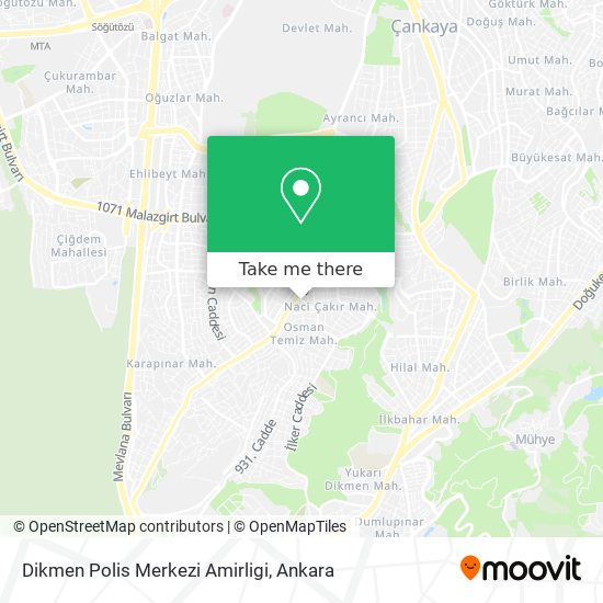 Dikmen Polis Merkezi Amirligi map