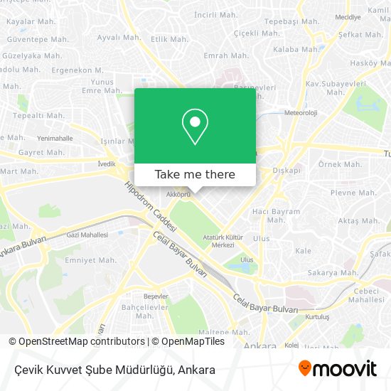 Çevik Kuvvet Şube Müdürlüğü map