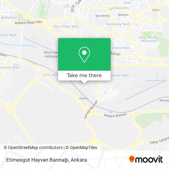 Etimesgut Hayvan Barınağı map