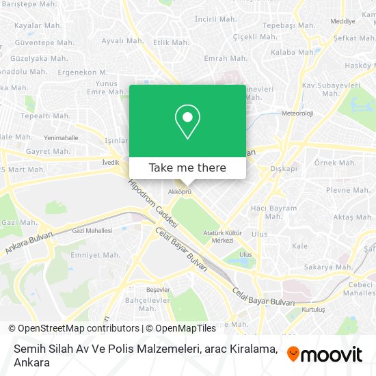 Semih Silah Av Ve Polis Malzemeleri, arac Kiralama map