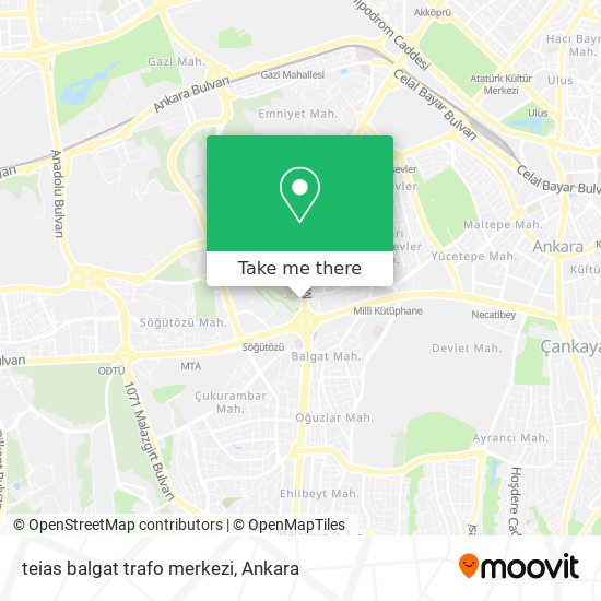 teias balgat trafo merkezi map