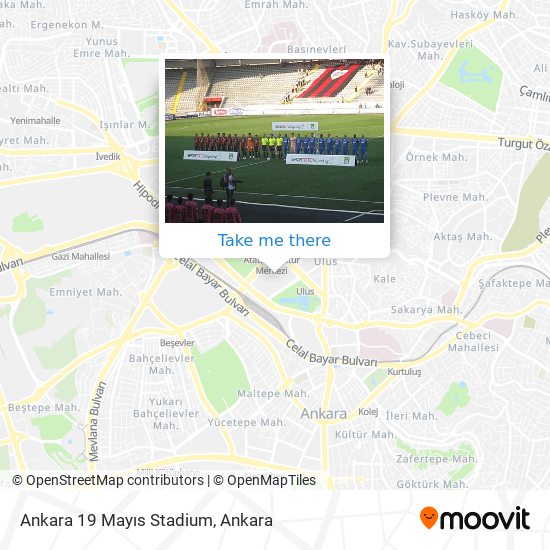 Ankara 19 Mayıs Stadium map