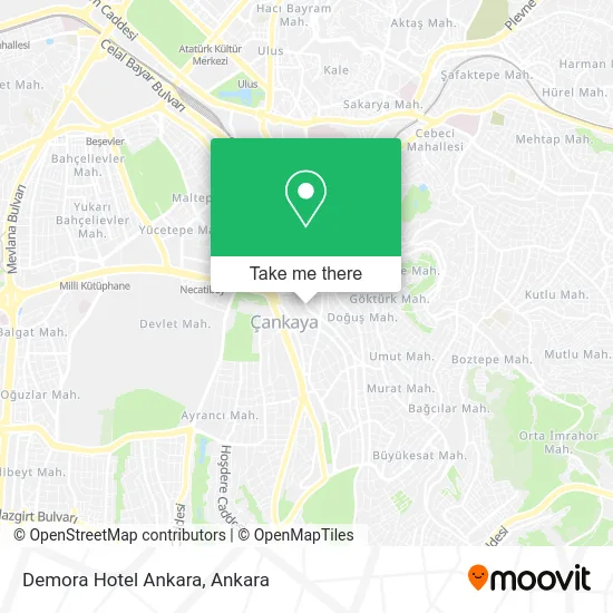 Demora Hotel Ankara map