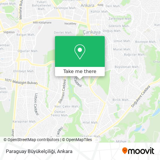 Paraguay Büyükelçiliği map