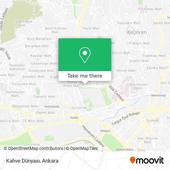 Kahve Dünyası map