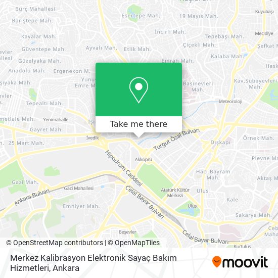 Merkez Kalibrasyon Elektronik Sayaç Bakım Hizmetleri map