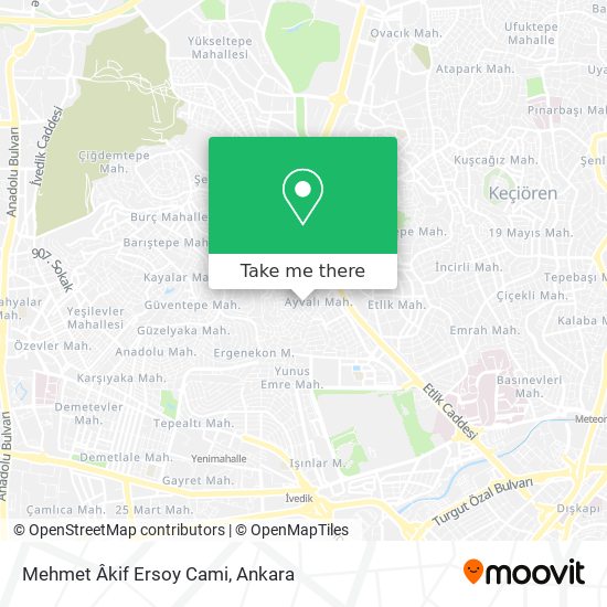 Mehmet Âkif Ersoy Cami map