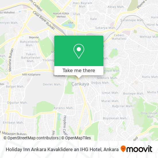 Holiday Inn Ankara Kavaklidere an IHG Hotel map