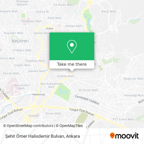 Şehit Ömer Halisdemir Bulvarı map