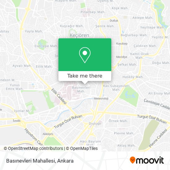 Basınevleri Mahallesi map