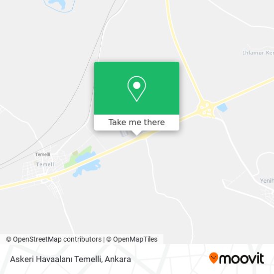 Askeri Havaalanı Temelli map