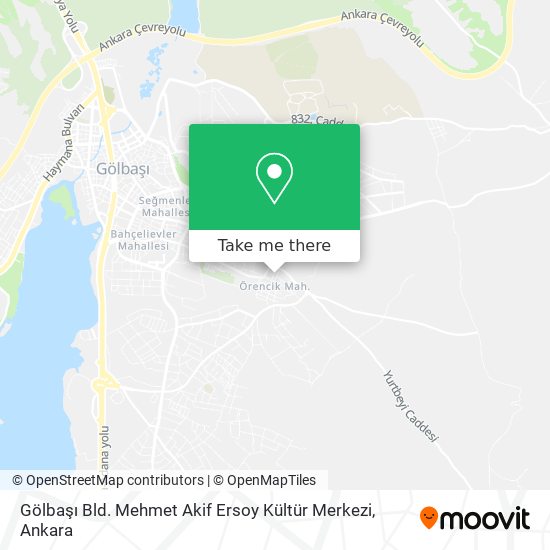 Gölbaşı Bld. Mehmet Akif Ersoy Kültür Merkezi map