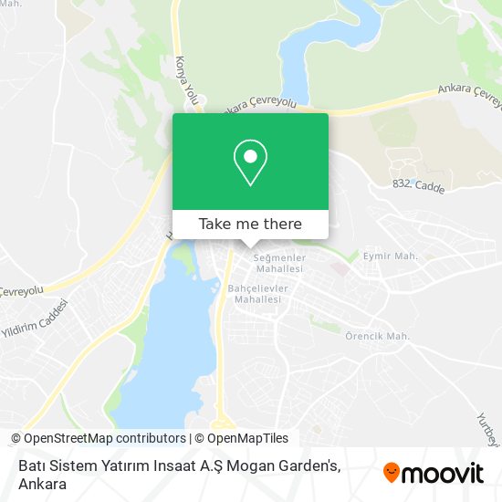 Batı Sistem Yatırım Insaat A.Ş Mogan Garden's map