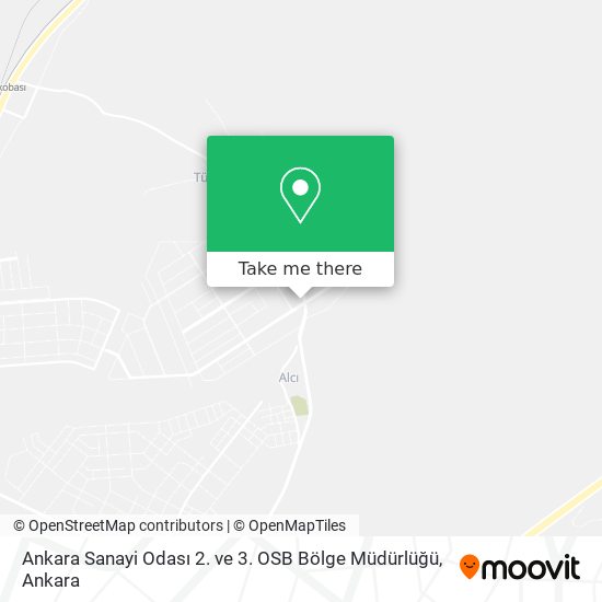 Ankara Sanayi Odası 2. ve 3. OSB Bölge Müdürlüğü map