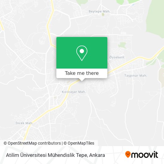 Atilim Üniversitesi Mühendislik Tepe map