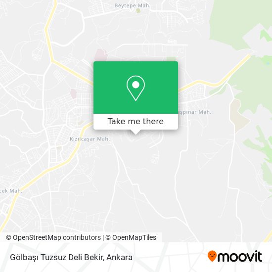 Gölbaşı Tuzsuz Deli Bekir map