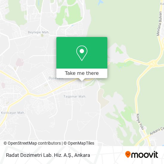 Radat Dozimetri Lab. Hiz. A.Ş. map