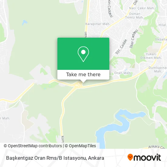 Başkentgaz Oran Rms / B Istasyonu map