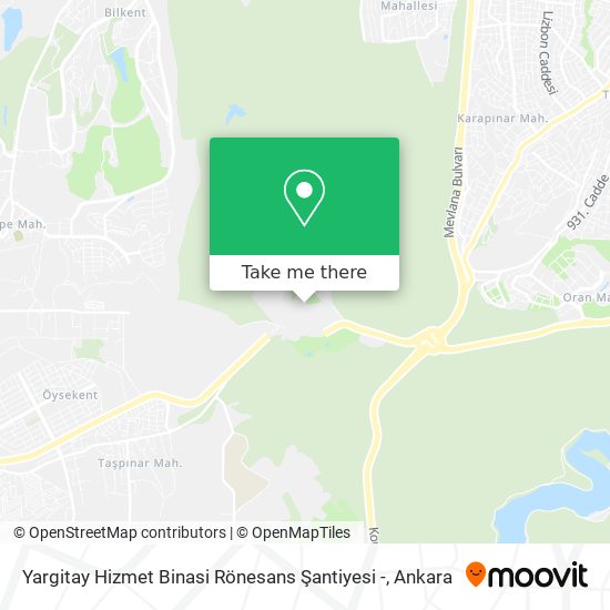 Yargitay Hizmet Binasi Rönesans Şantiyesi - map