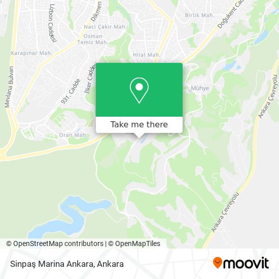 Sinpaş Marina Ankara map