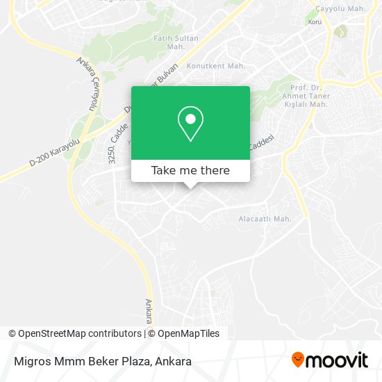 Migros Mmm Beker Plaza map