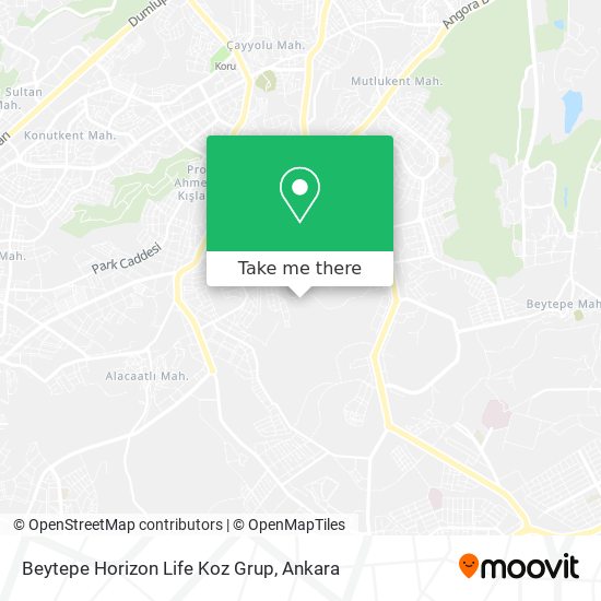 Beytepe Horizon Life Koz Grup map