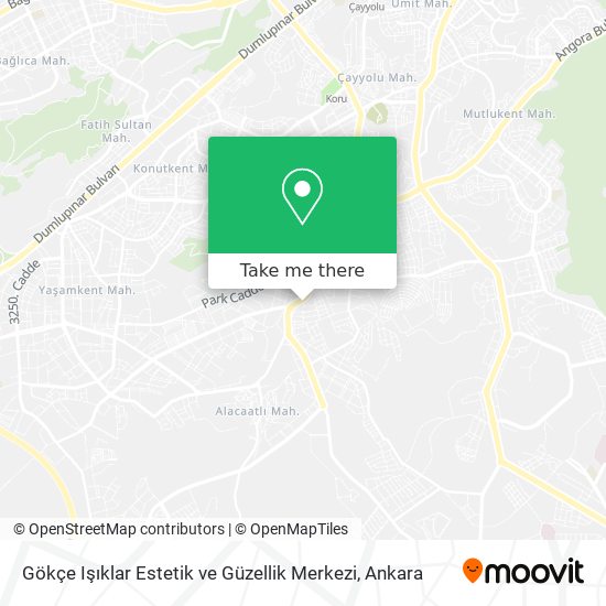 Gökçe Işıklar Estetik ve Güzellik Merkezi map