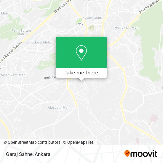 Garaj Sahne map