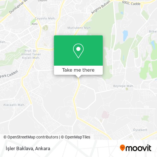 İşler Baklava map