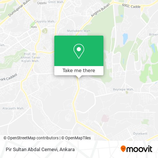 Pir Sultan Abdal Cemevi map