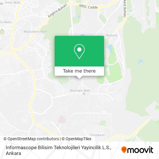 Informascope Bilisim Teknolojileri Yayincilik L.S. map