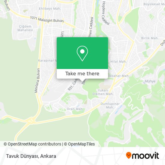 Tavuk Dünyası map