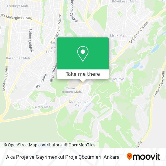 Aka Proje ve Gayrimenkul Proje Çözümleri map